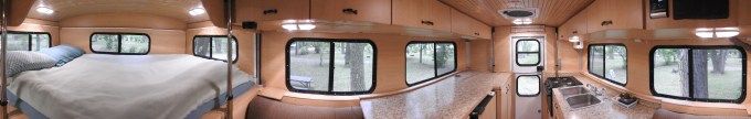 Camper interior panorama, Johnson Lake SRA, NE